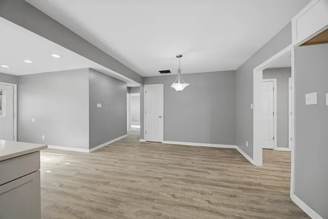 a view of an empty room