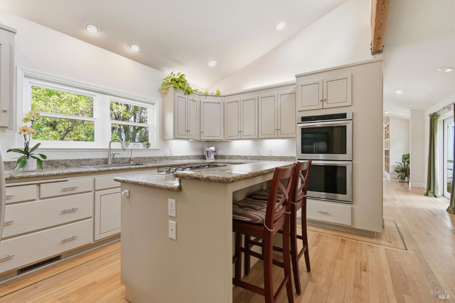 3223 Canfield Road Sebastopol, CA 95472 - Photo 12 of 58 Kitchen with Center Island and Entry to Dining Room