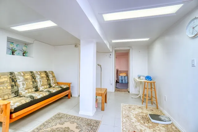 a bed room with a bed and couch