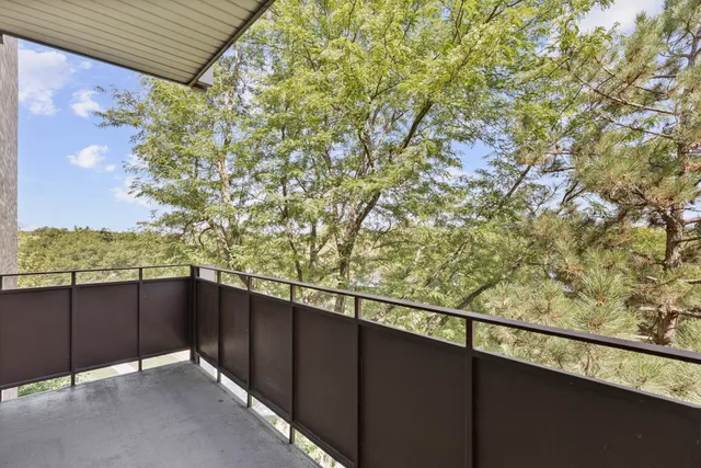 a view of sky from balcony