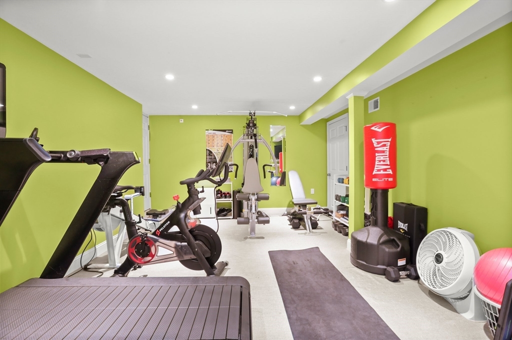 109 Suffolk Road Wellesley, MA 02481 - Photo 20 of 24 a view of a room with gym equipment