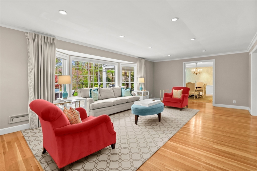 109 Suffolk Road Wellesley, MA 02481 - Photo 6 of 24 a living room with furniture and a large window