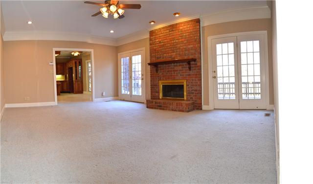 487 Pond Apple Road Clarksville, TN 37043 - Photo 14 of 19 LARGE GATHERINE ROOM HAS FIREPLACE WITH GAS LOGS. TWO SETS OF FRENCH DOORS LEAD TO VERY LARGE DECK THAT OVERLOOKS LOVELY SCENIC YARD AND LAND BEHIND
