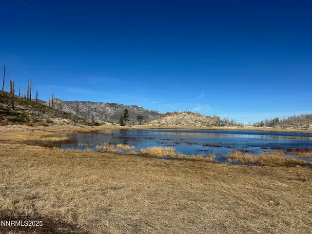 a view of a lake with a mountain