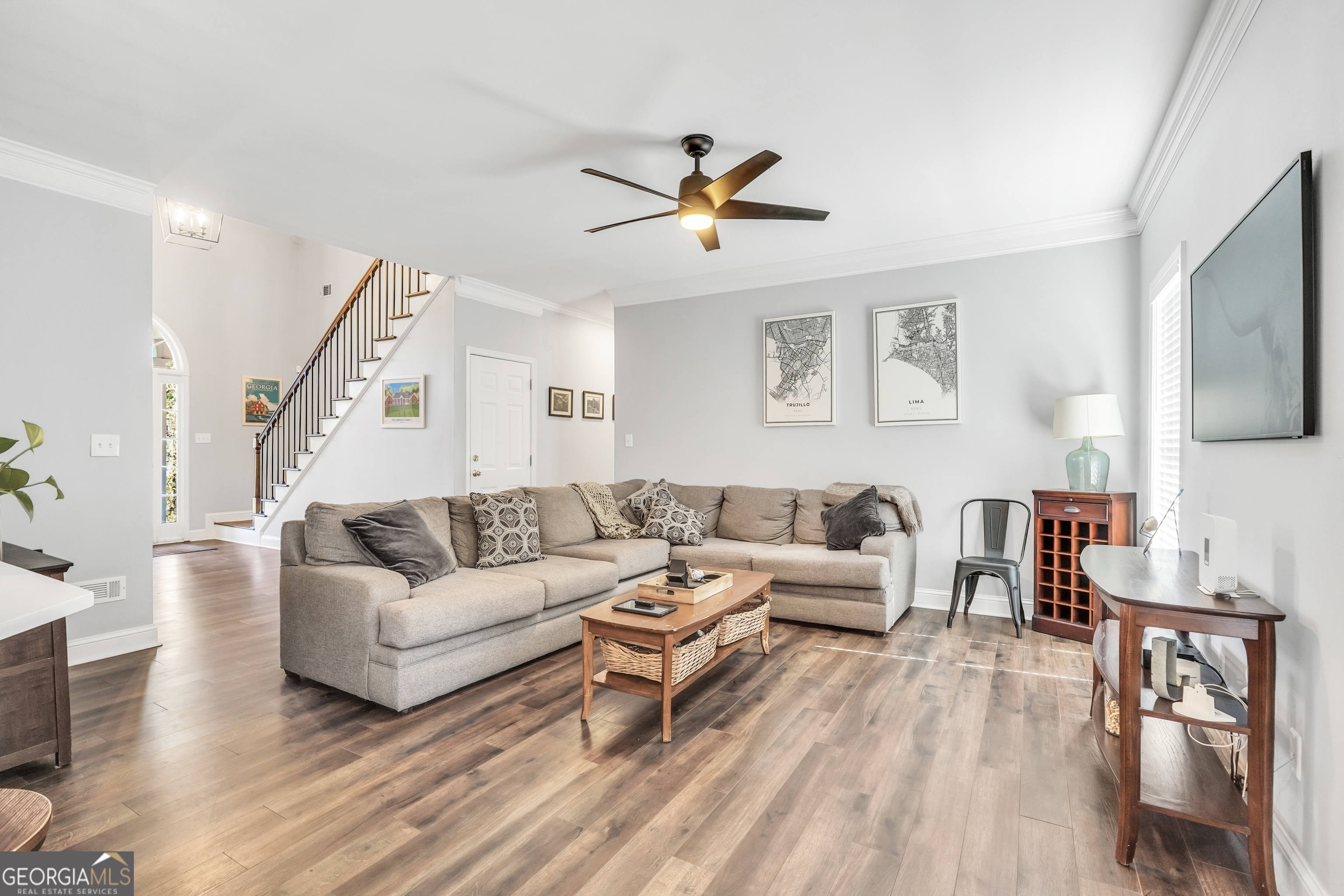261 Highway 85 Connector Brooks, GA 30205 - Photo 14 of 73 a living room with furniture and a flat screen tv