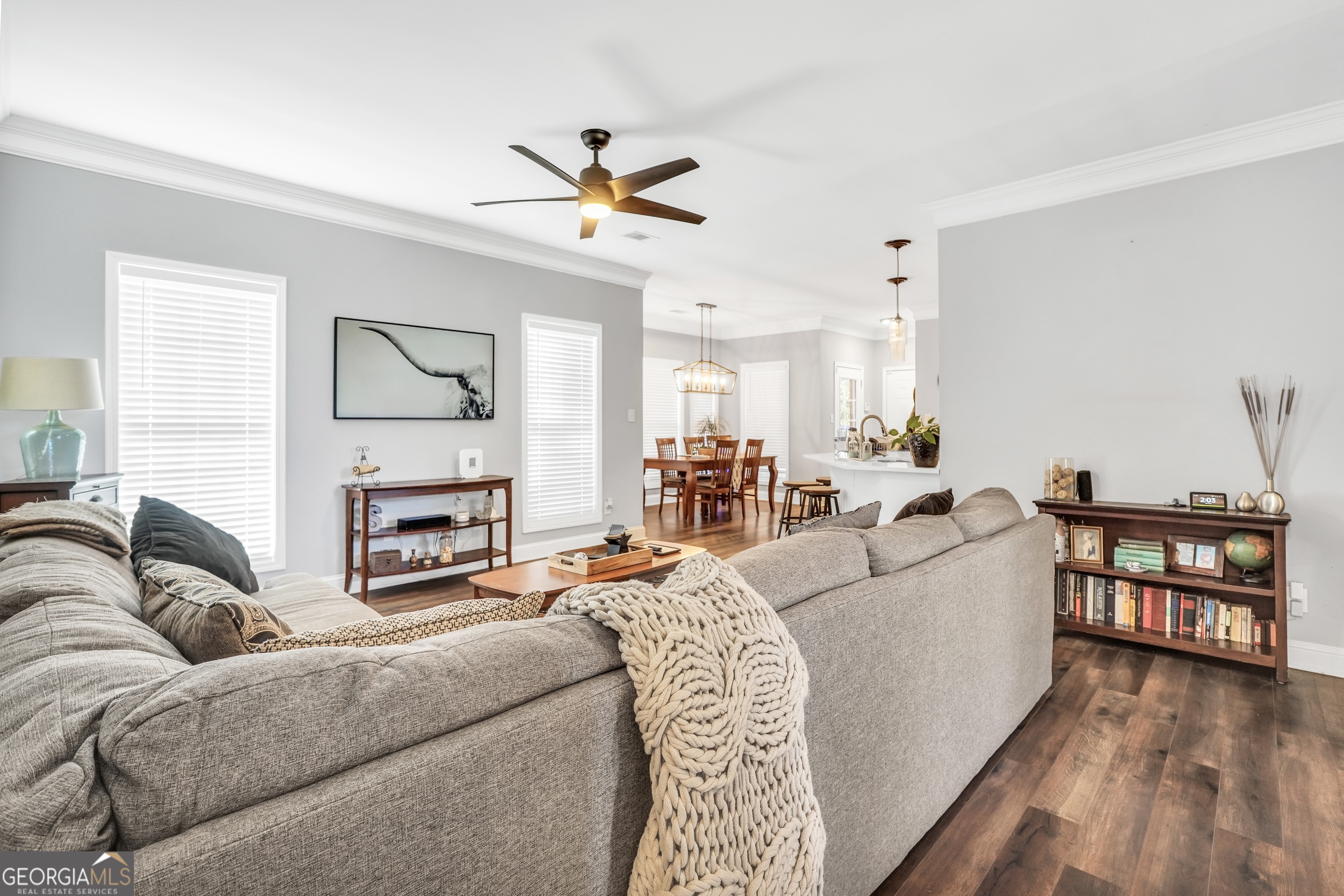 261 Highway 85 Connector Brooks, GA 30205 - Photo 10 of 73 a living room with furniture and a wooden floor