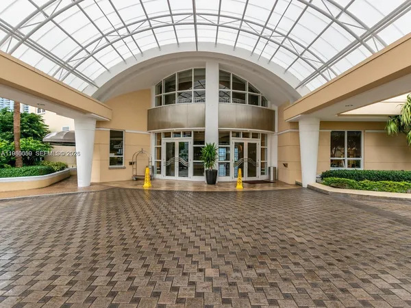 a view of a building with a porch