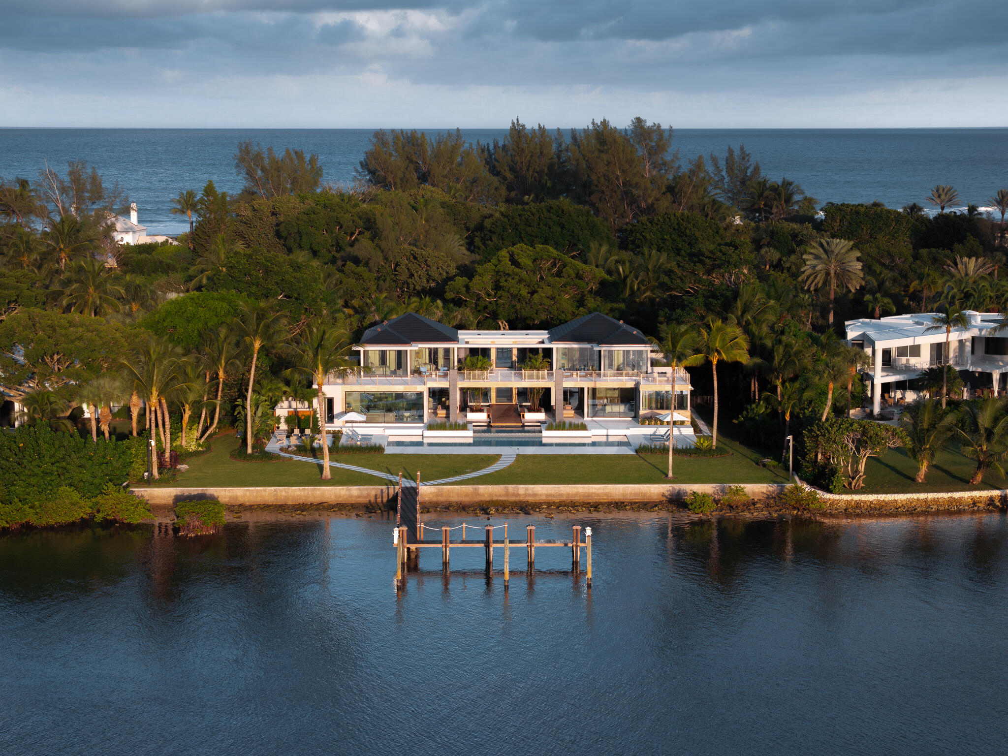 488 South Beach Road Jupiter Island, FL 33455 - Photo 46 of 54 a view of a swimming pool with lounge chair