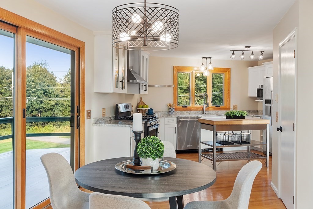 36 Osgood Road Sterling, MA 01564 - Photo 16 of 40 a dining room with furniture a large window and wooden floor