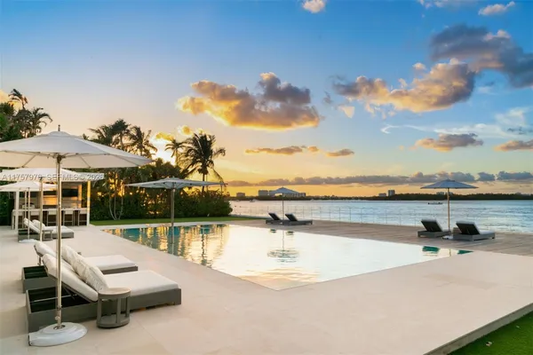 an outdoor space with patio