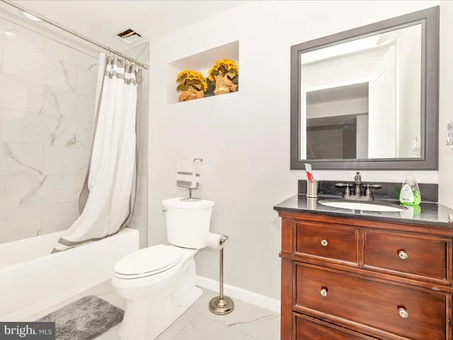 a view of a yard with swimming pool