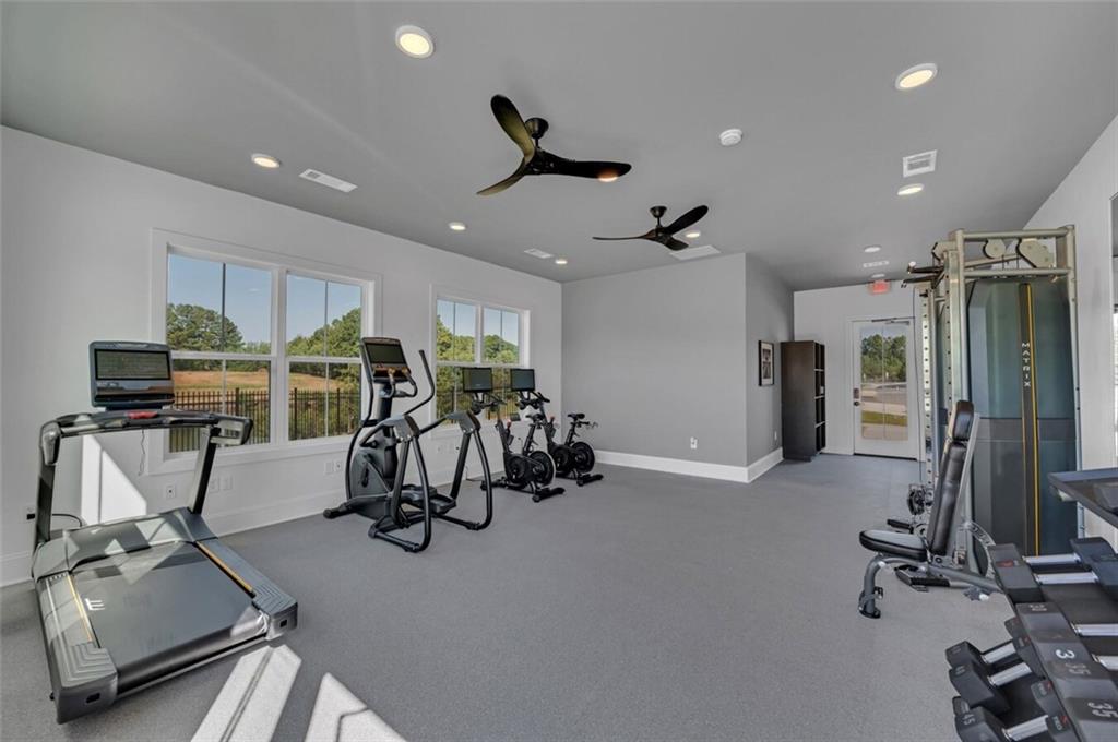 10 American Avenue, Unit ANISE Newnan, GA 30263 - Photo 43 of 47 a view of a room with gym equipment