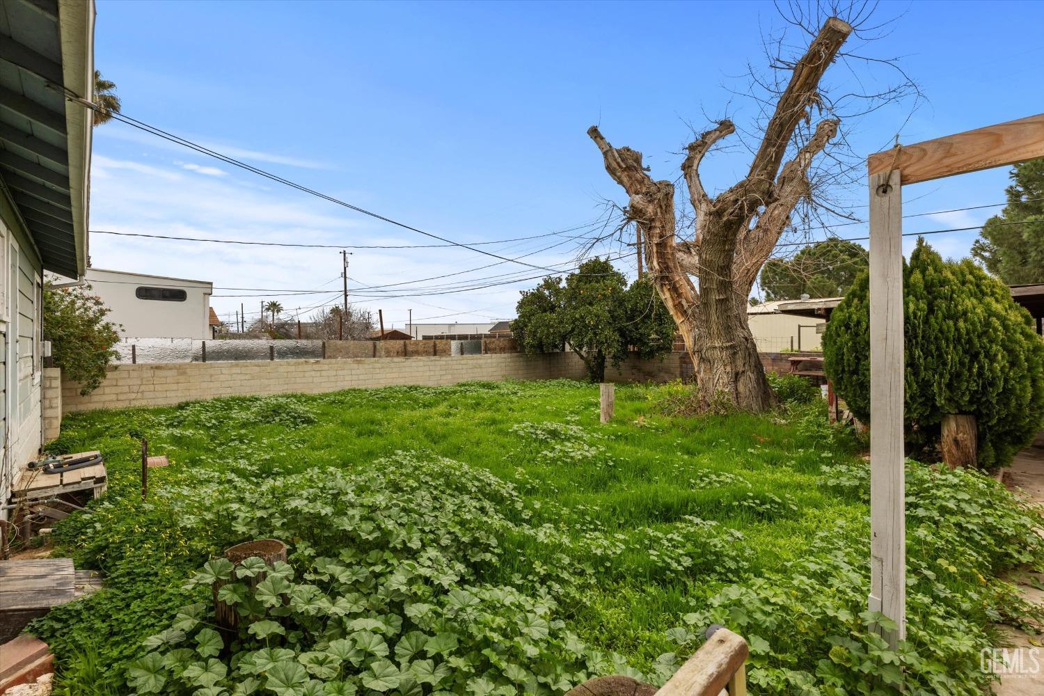 Undisclosed Address Bakersfield, CA 93308 - Photo 23 of 50 a backyard of a house with plants and outdoor seating
