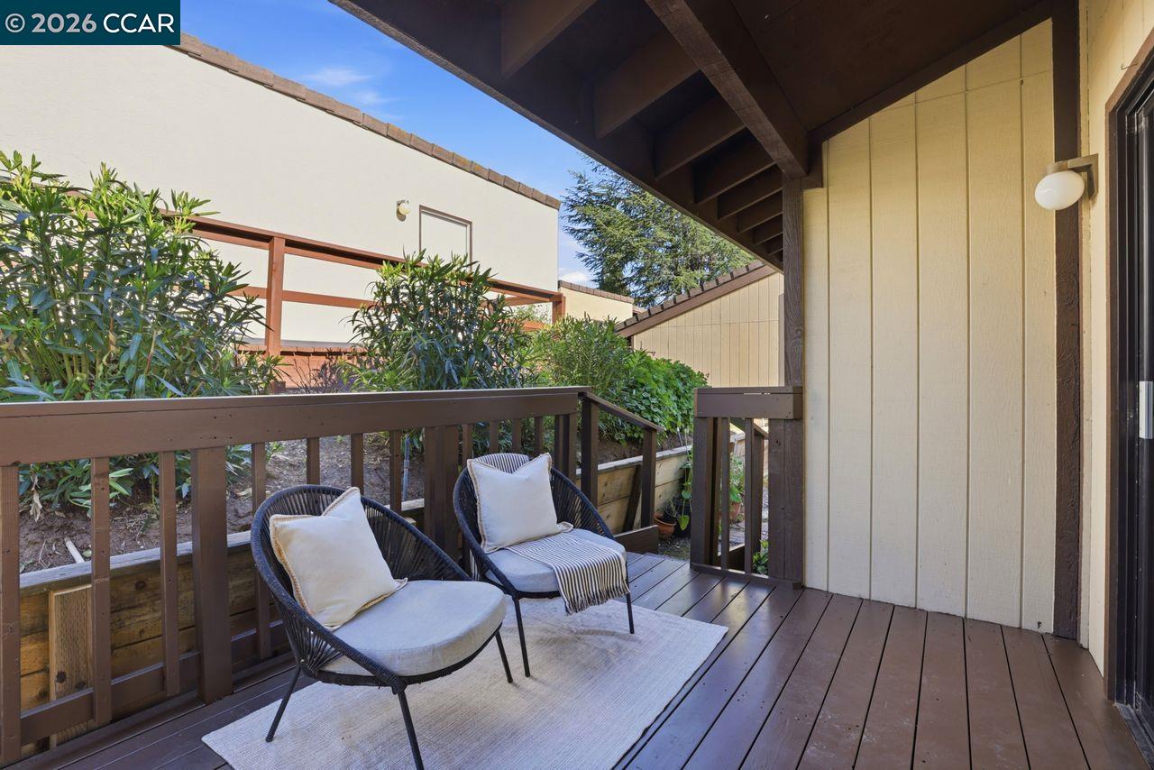 221 Tangerine Court San Ramon, CA 94583 - Photo 15 of 27 a balcony with wooden floor and outdoor seating