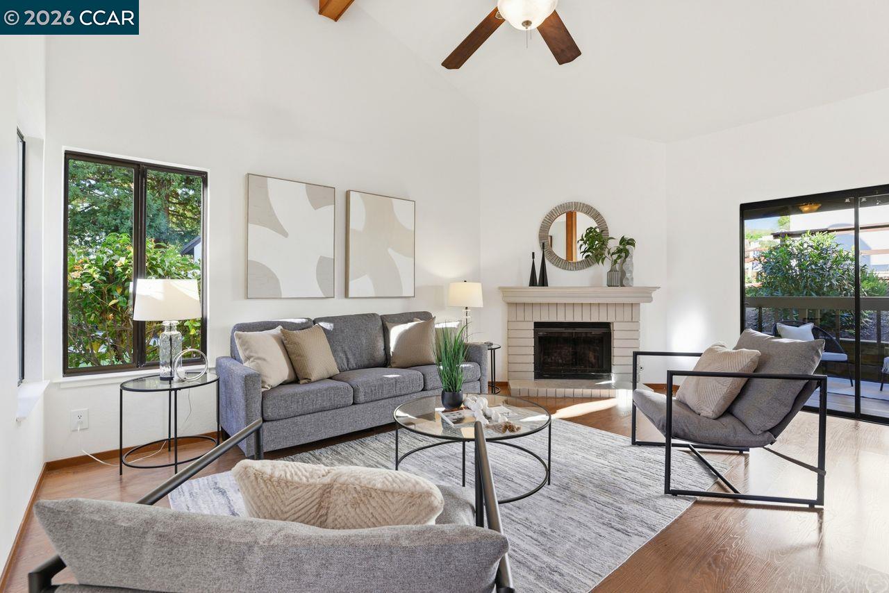 221 Tangerine Court San Ramon, CA 94583 - Photo 8 of 27 a living room with furniture and a fireplace