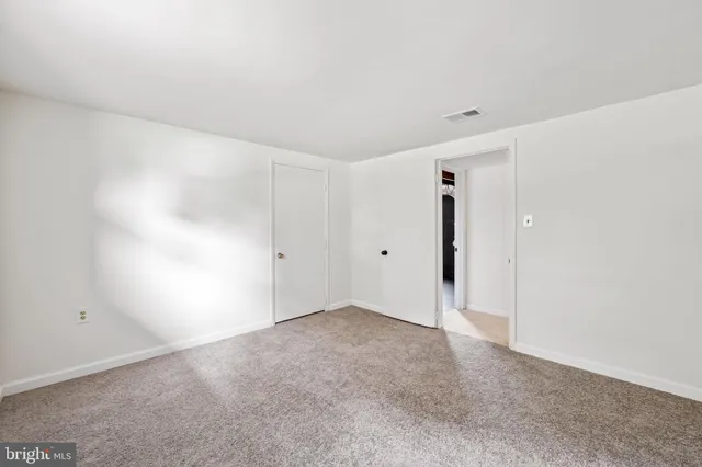 a view of an empty room