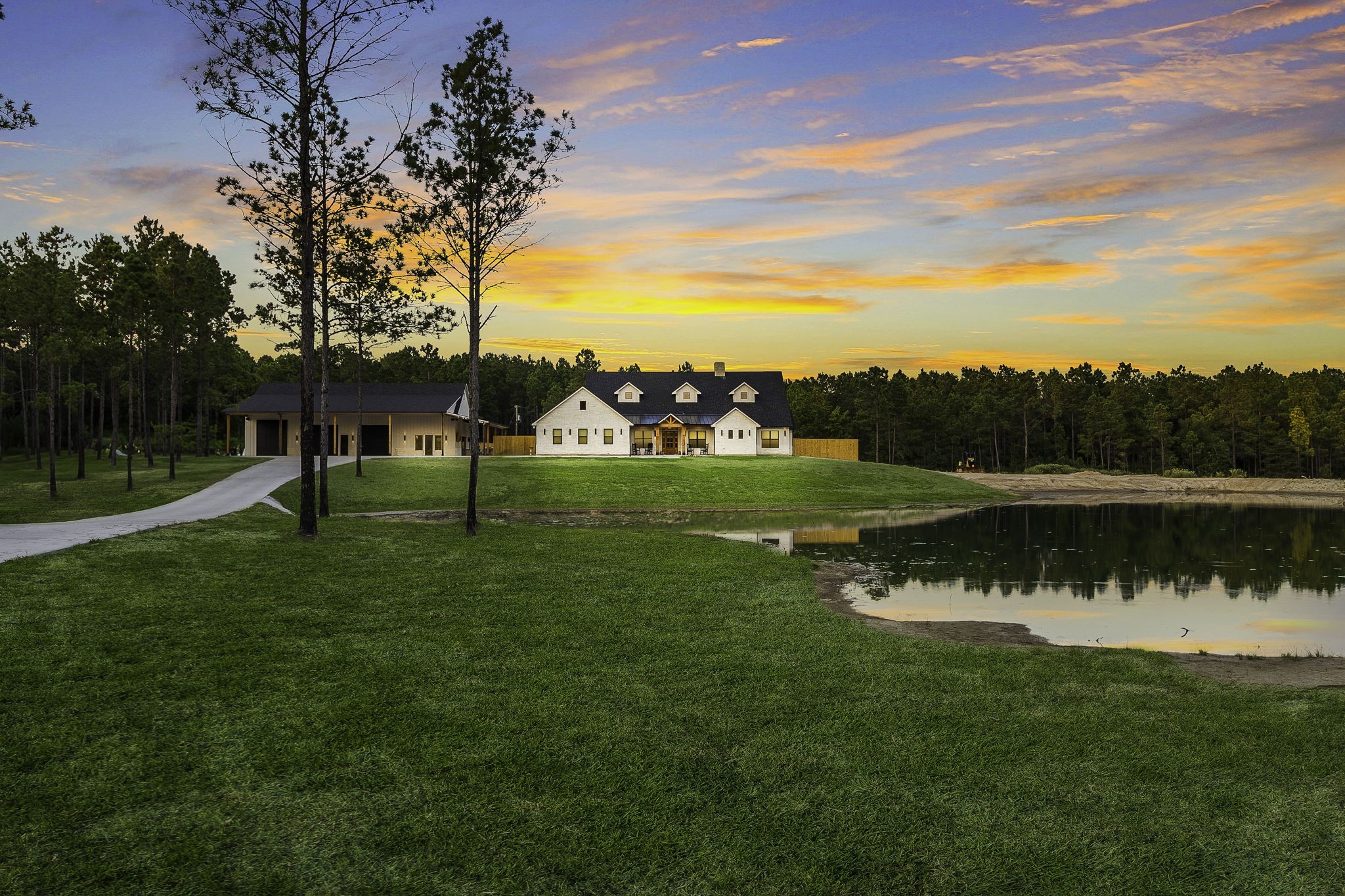 4602 Fm 3459 Road Onalaska, TX 77360 - Photo 1 of 45 a view of a lake with a yard
