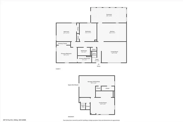 $277,900 | 207 North Paul Drive, Sibley, MO 64088