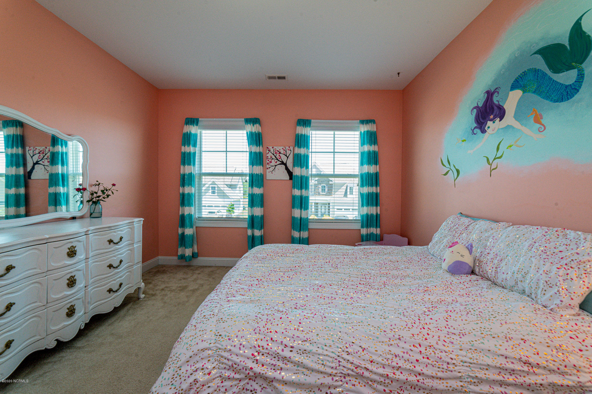 104 Bethea Street Holly Ridge, NC 28445 - Photo 63 of 99 Guest Room with Mermaid Mural