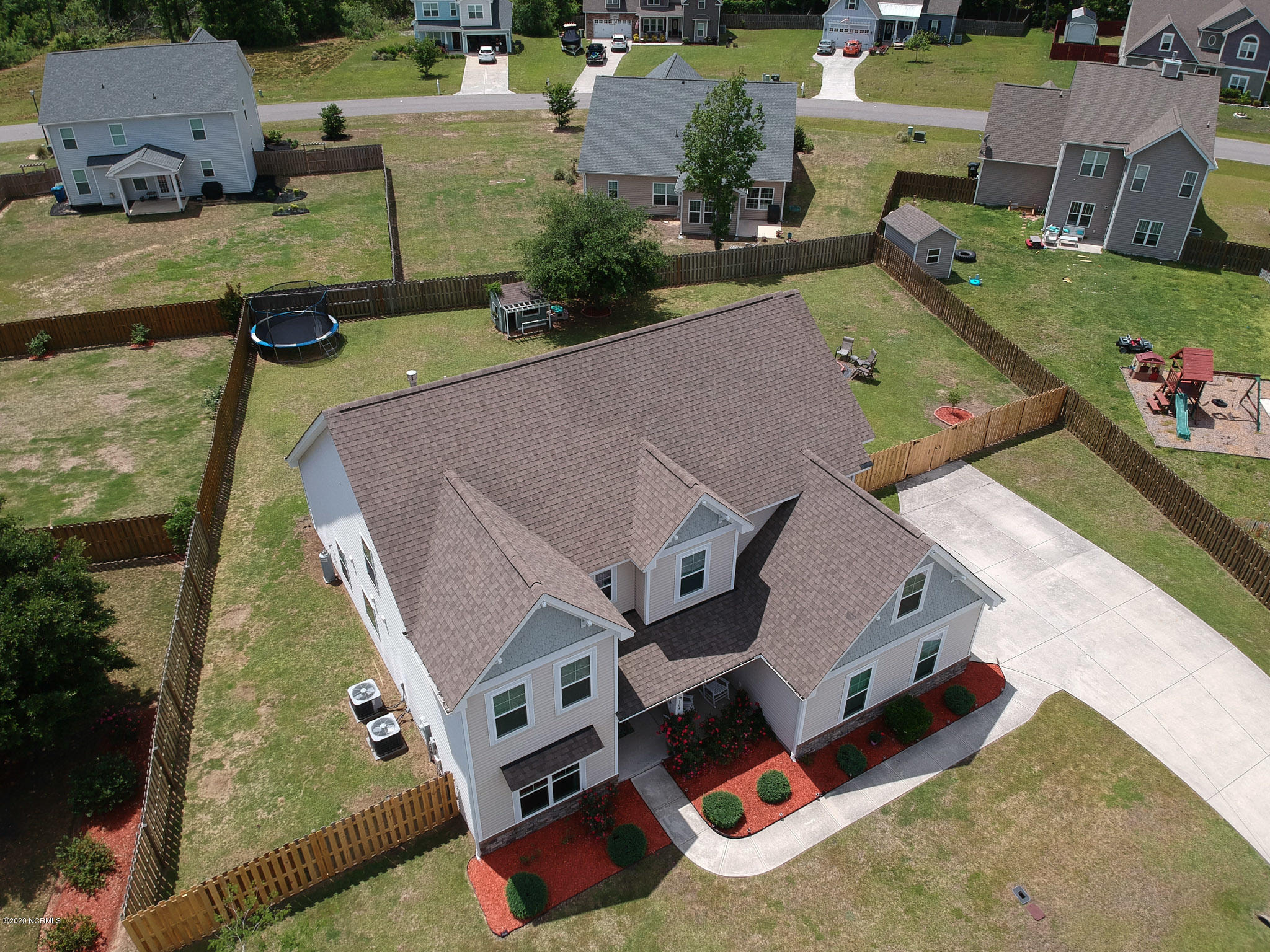 104 Bethea Street Holly Ridge, NC 28445 - Photo 94 of 99 Aerial View of Home