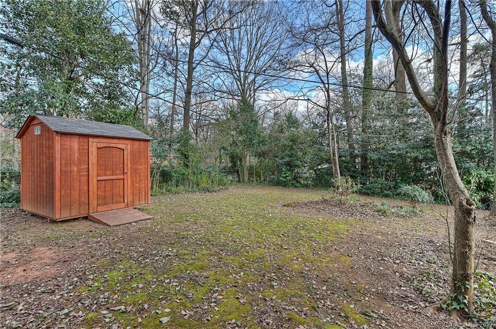 725 Lochridge Road Charlotte, NC 28209 - Photo 25 of 25 a backyard of a house with lots of green space