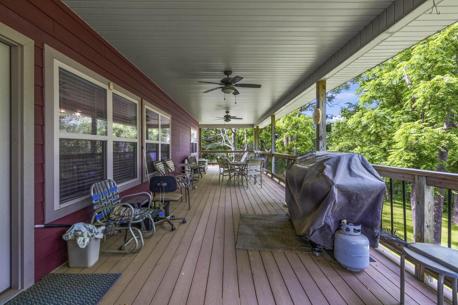 728 Haugwood Ranch Road Galena, MO 65656 - Photo 4 of 37 Back Covered Porch HRR