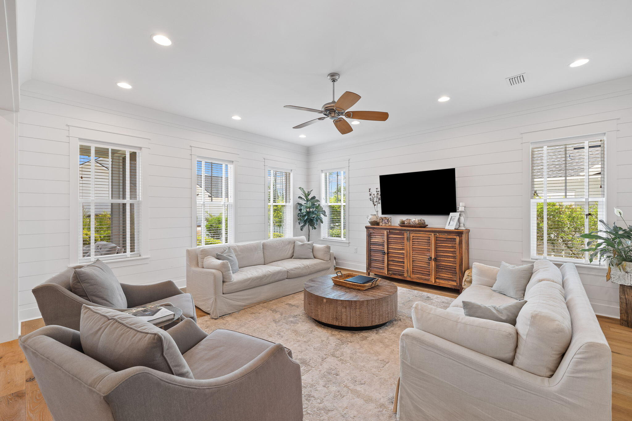 158 Trailhead Drive Inlet Beach, FL 32461 - Photo 13 of 35 a living room with furniture and a flat screen tv