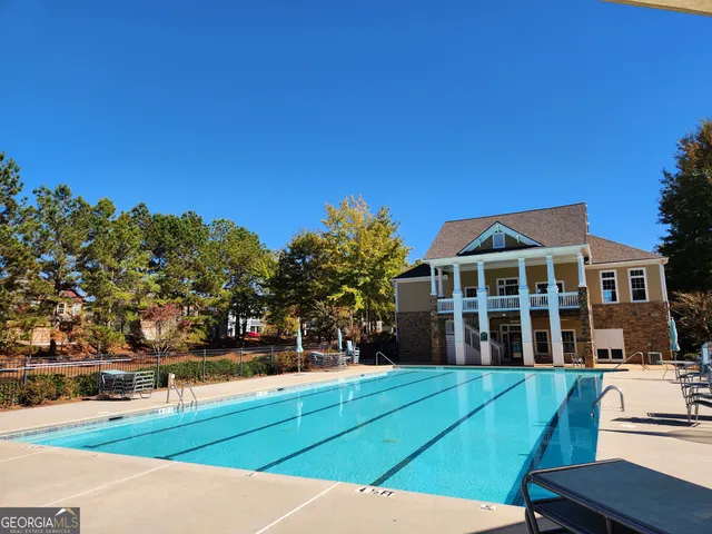 a view of a house with pool