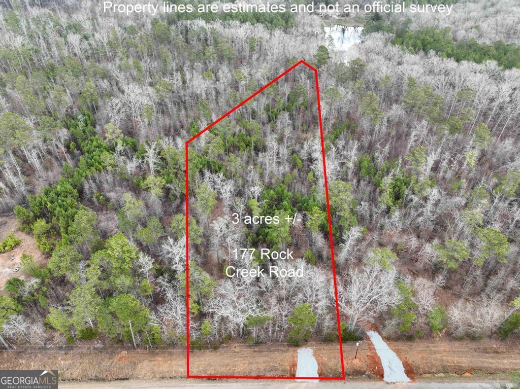 a view of a city and trees