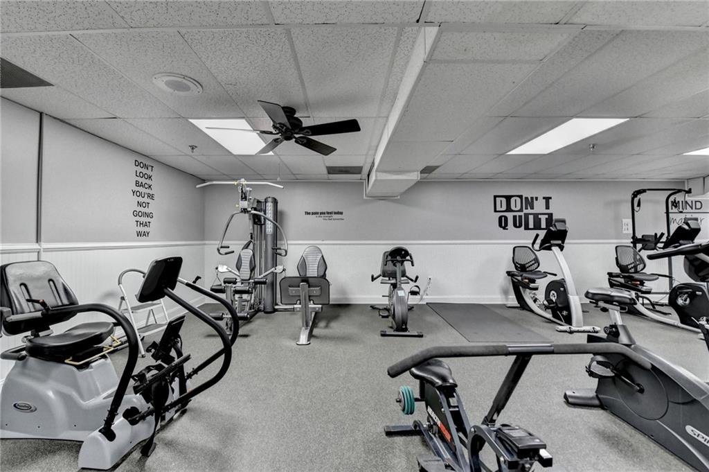 300 Johnson Ferry Road, Unit B409 Atlanta, GA 30328 - Photo 34 of 40 a view of a room with gym equipment