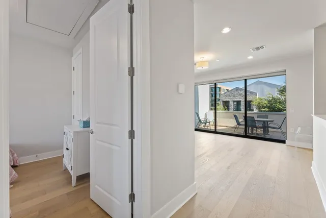 a view of an empty room