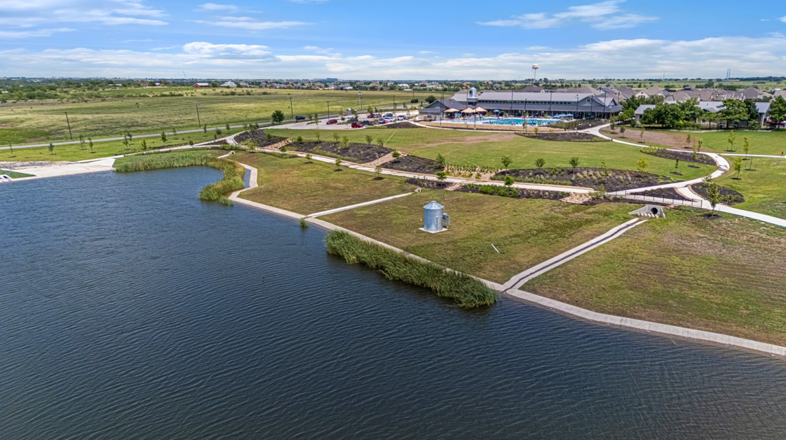 19504 Domino Champ Road Pflugerville, TX 78660 - Photo 26 of 27 Drone / aerial view of a large body of water