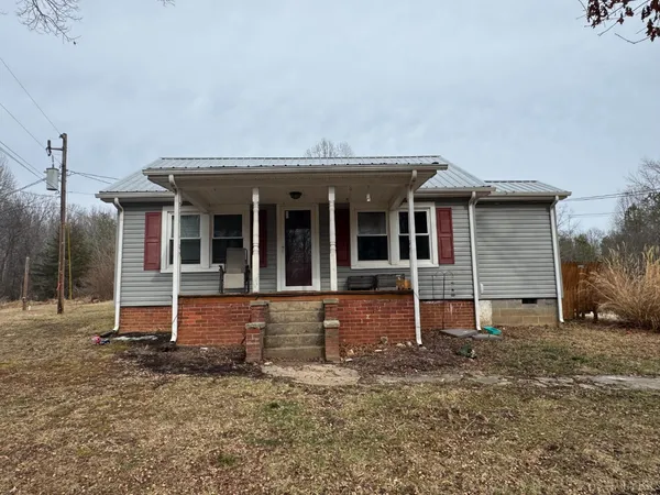 front view of a house with a porch