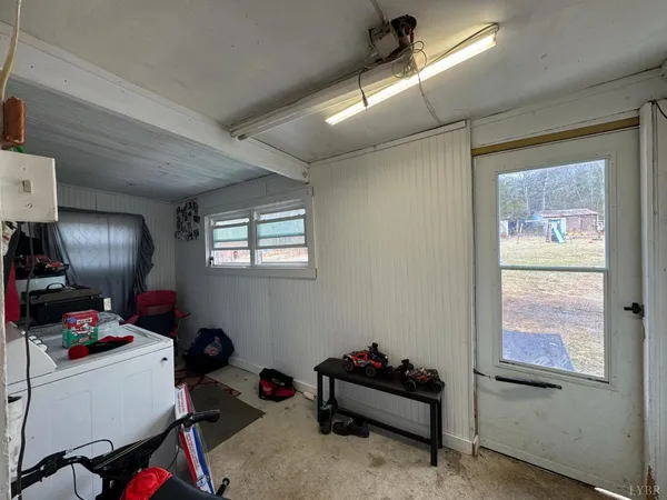 a room with furniture and a window