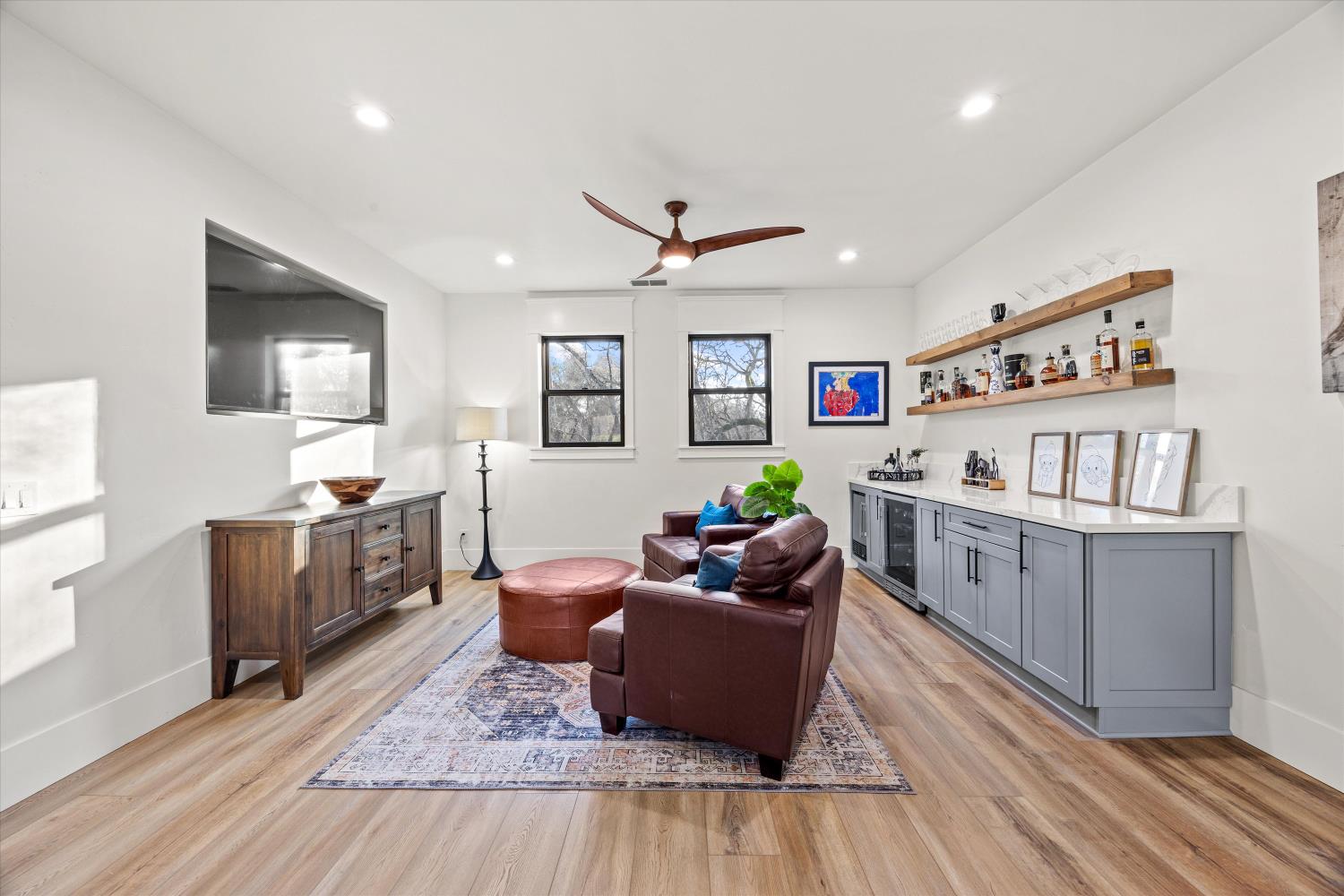 6620 Auburn Folsom Road Granite Bay, CA 95746 - Photo 22 of 69 a living room with furniture and a wooden floor