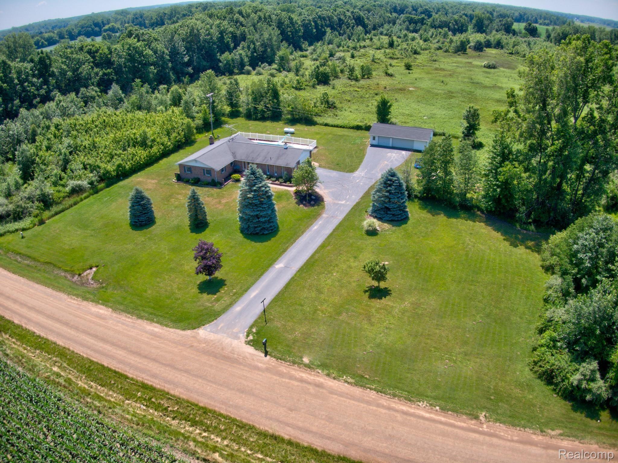 10575 West Sober Road Webberville, MI 48892 - Photo 2 of 46 AERIAL VIEW OF THE PROPERTY