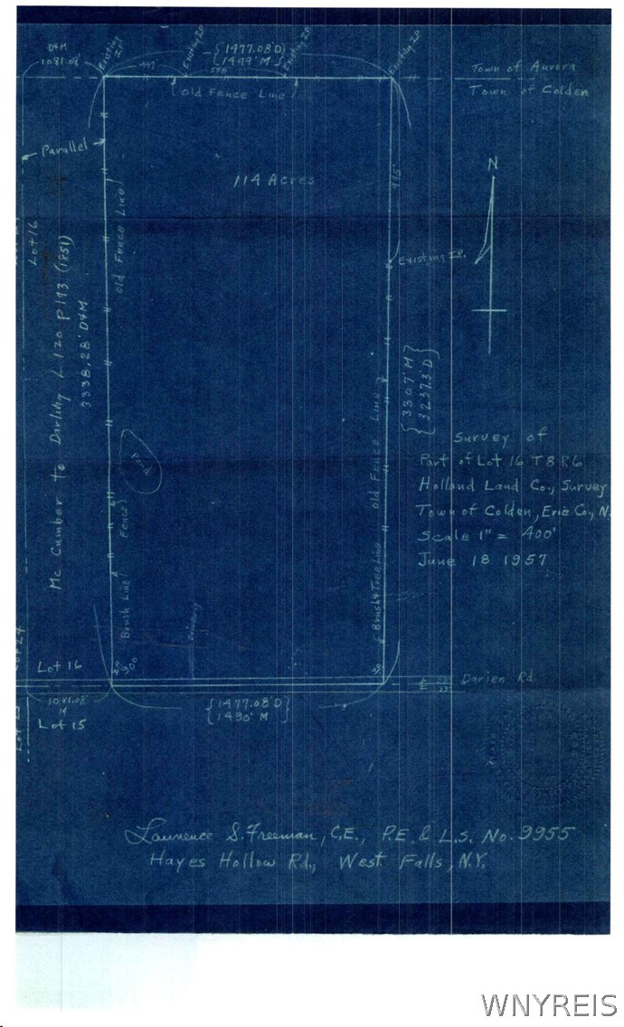 V/l Darien Road West Falls, NY 14170 - Photo 2 of 2 Survey