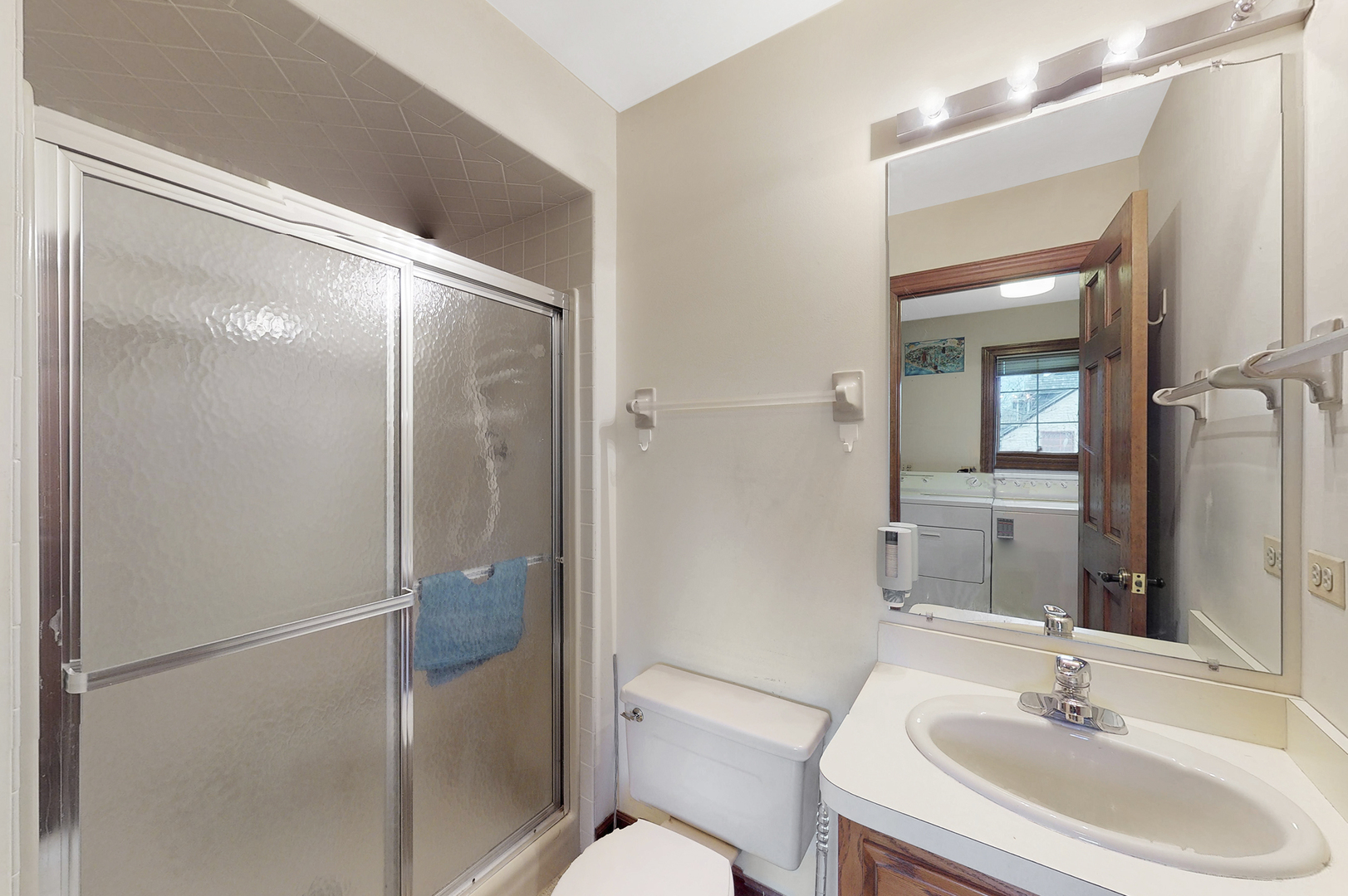 8282 Lake Ridge Drive Burr Ridge, IL 60527 - Photo 16 of 37 a bathroom with a sink toilet and shower