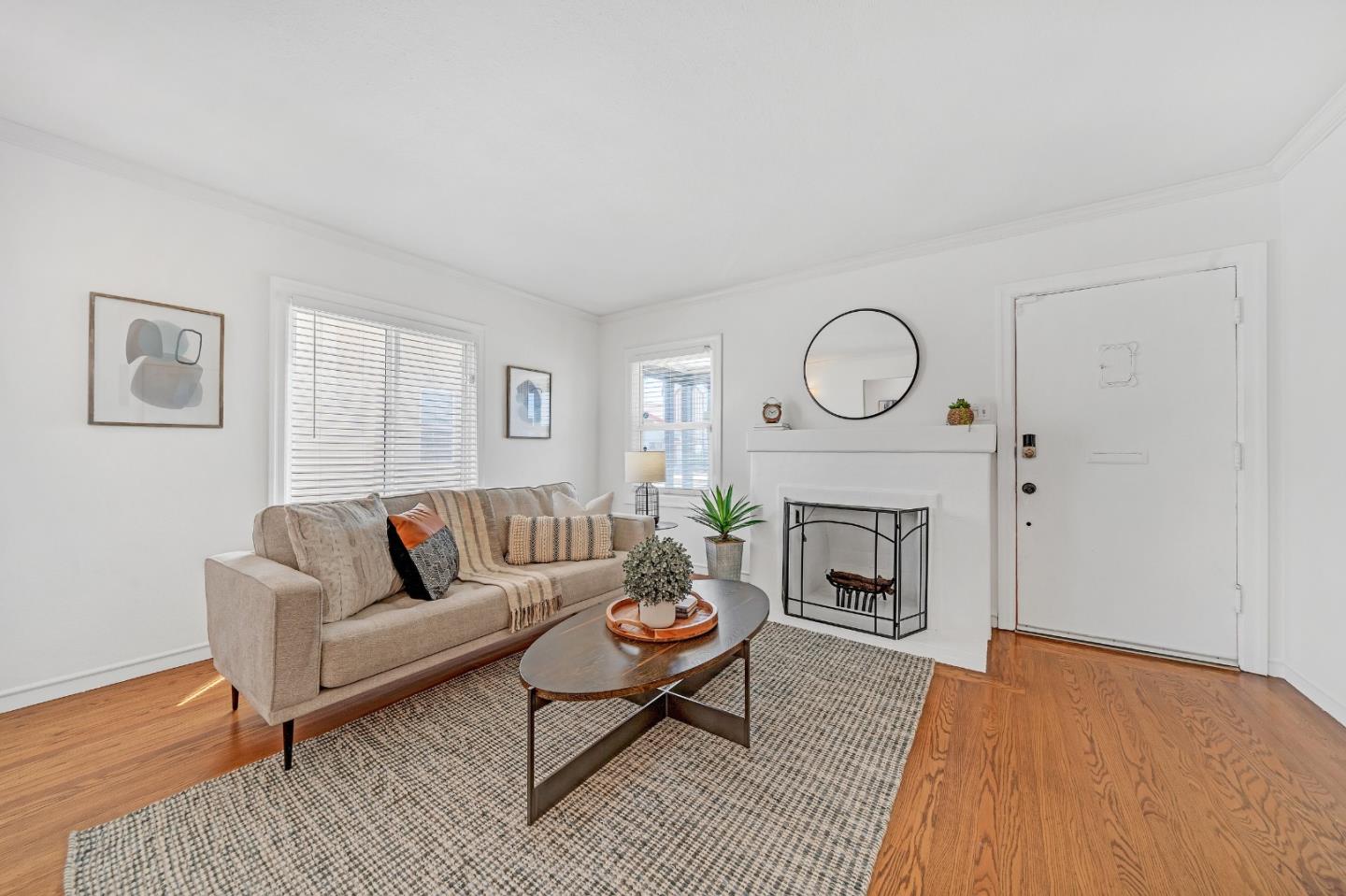 1490 Plaza Drive San Leandro, CA 94578 - Photo 5 of 39 a living room with furniture and a fireplace