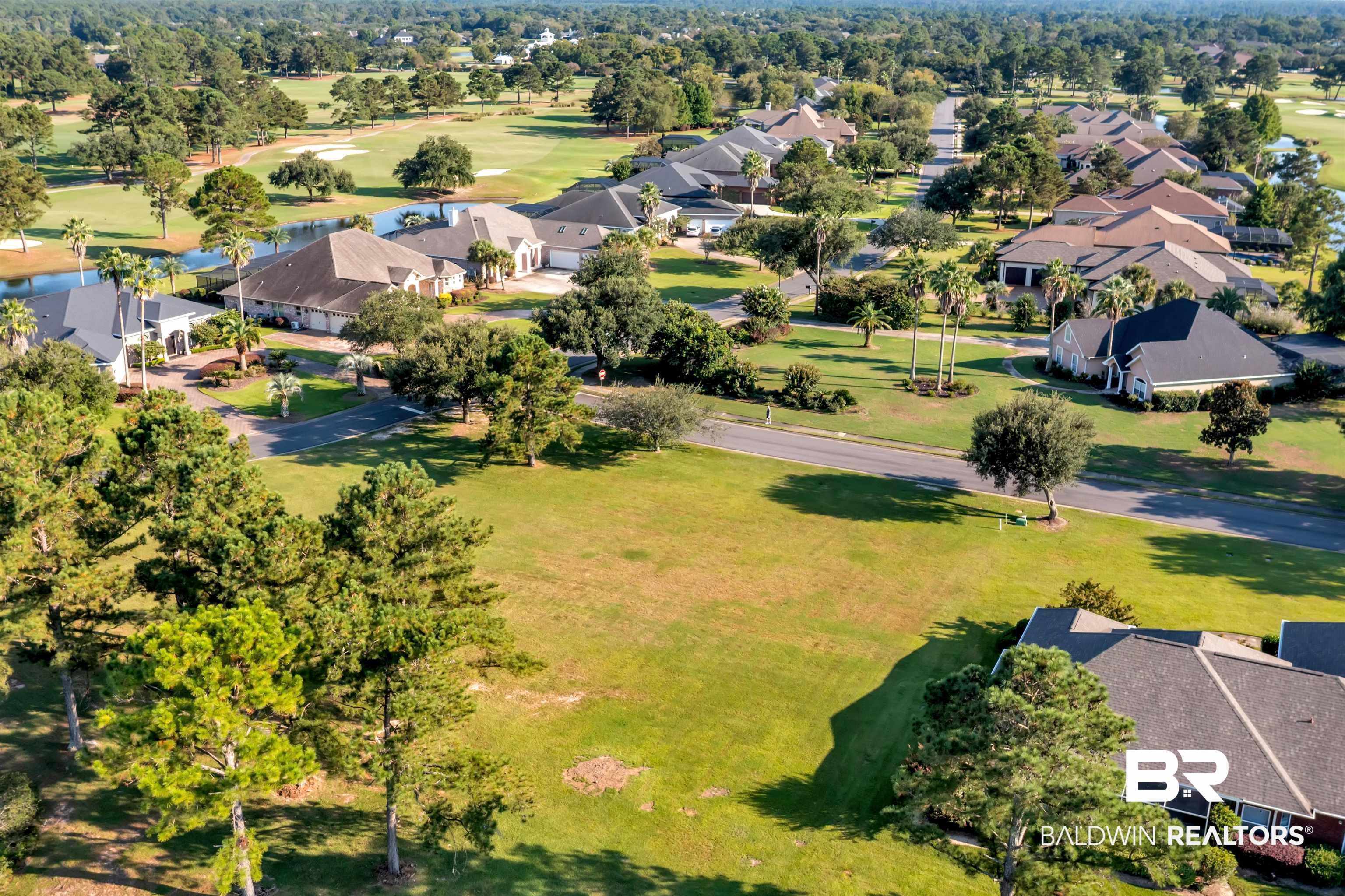 Lakes Circle Gulf Shores, AL 36542 - Photo 5 of 15 Aerial view of residential area featuring a local golf course