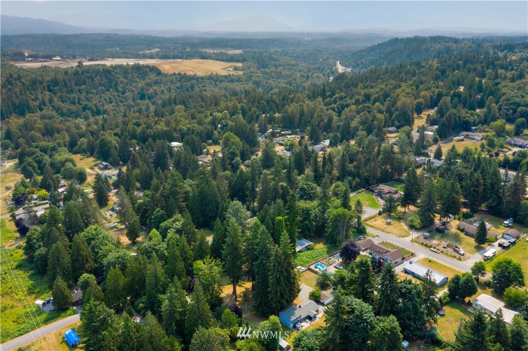 16619 192nd Avenue Southeast Renton, WA 98058 - Photo 37 of 37 an aerial view of a city with lots of residential buildings and mountain view in back