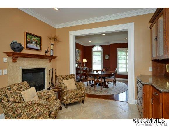 111 Pardo Road Landrum, SC 29356 - Photo 6 of 24 a living room with furniture and a fireplace