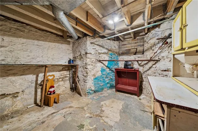 a view of a storage room