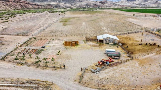 544 East 600 North, Unit 1 Joseph, UT 84739 - Photo 63 of 65 Expansive property featuring a large barn, fenced agricultural plots, and a spacious corral area