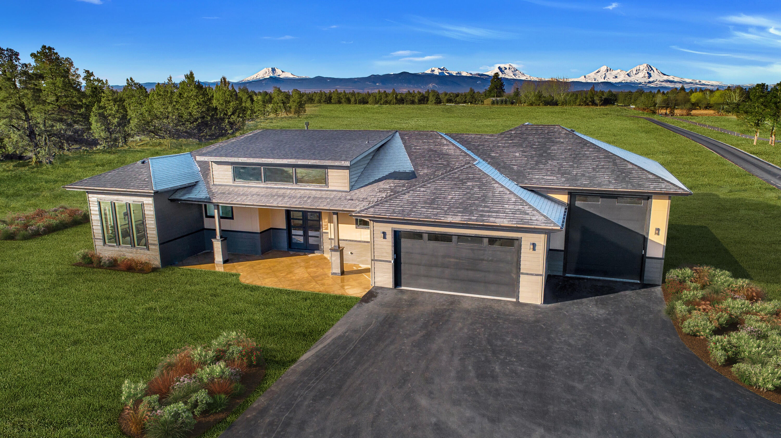 64790 Hunnell Road Bend, OR 97703 - Photo 1 of 50 Front with Landscape Rendering