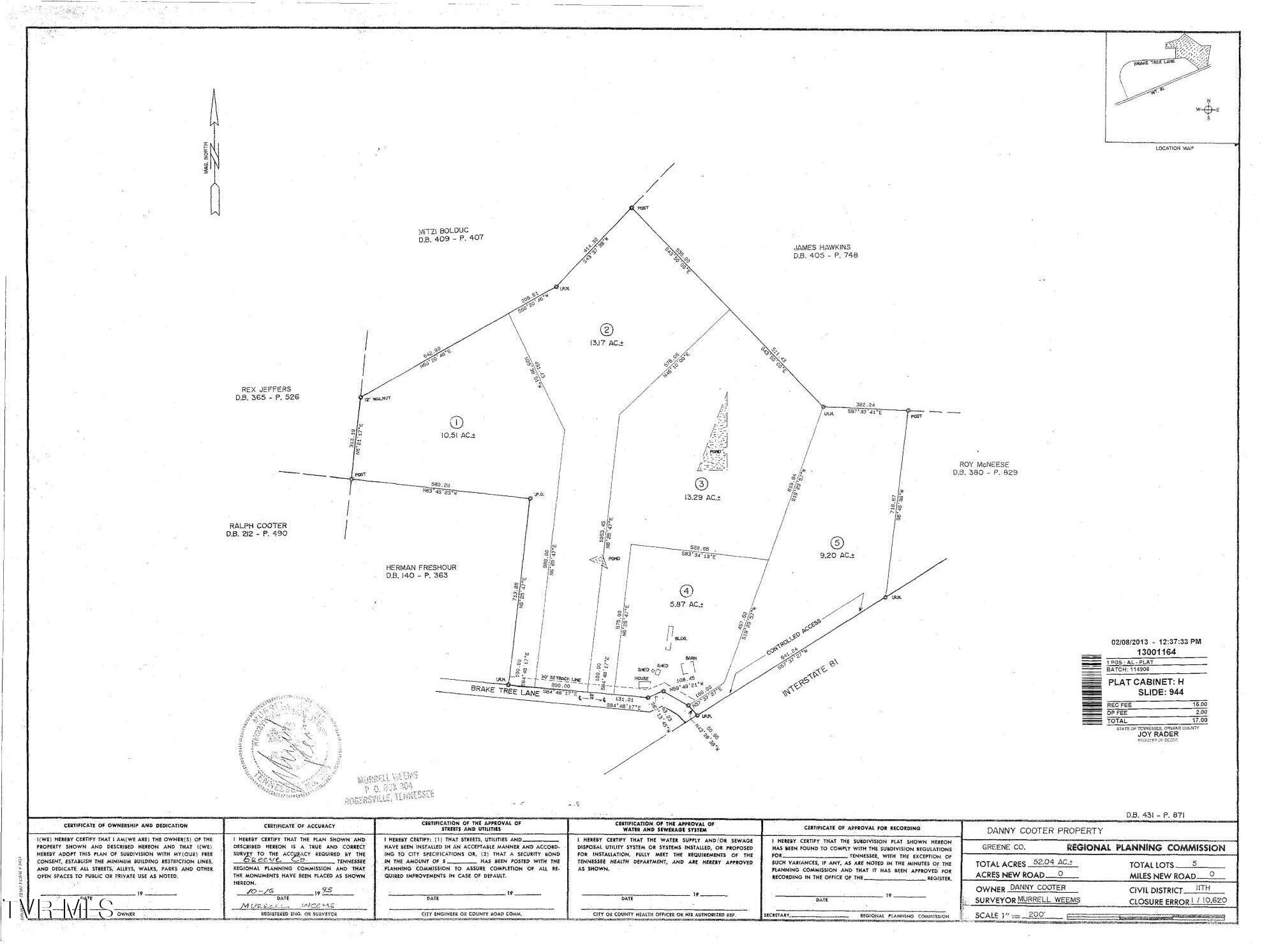 Tbd Tbd Brake Tree Lane, Unit 15 Greeneville, TN 37745 - Photo 6 of 42 Ward Survey