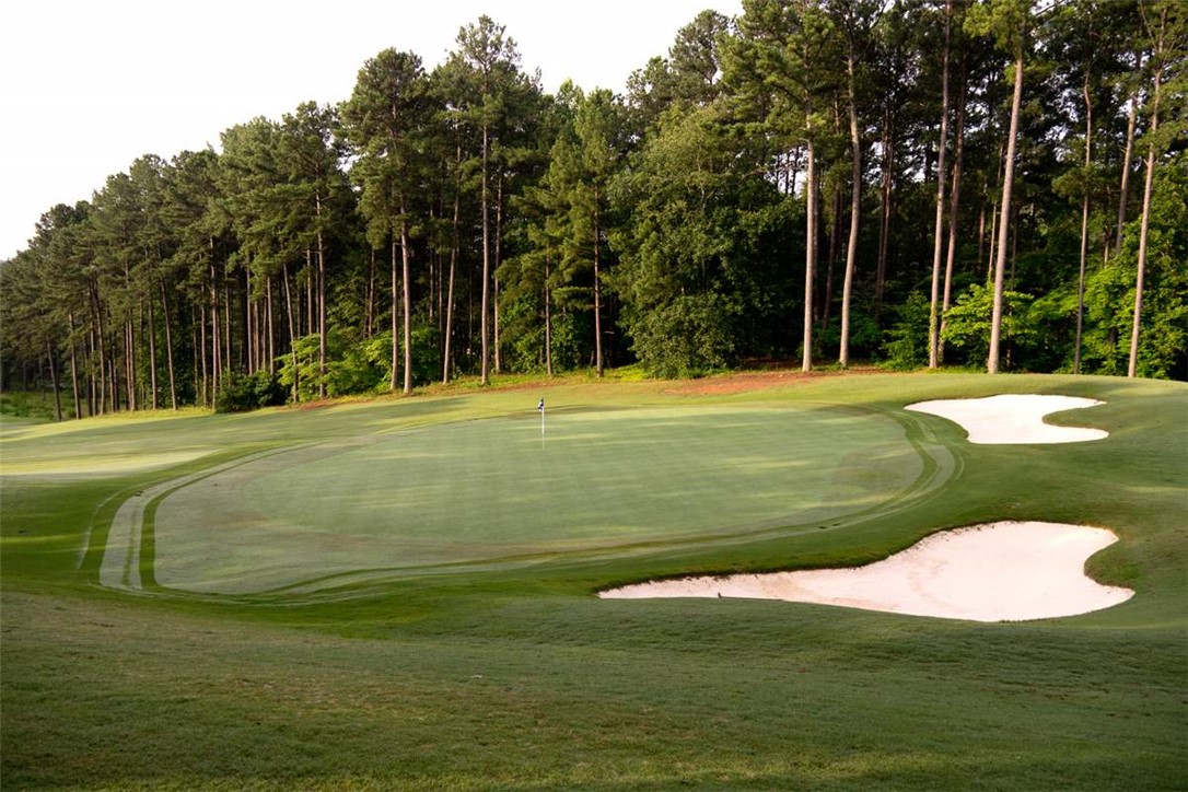 6 Tradewinds Way Salem, SC 29676 - Photo 37 of 50 This lush green golf course features bunkers and a dense treeline.