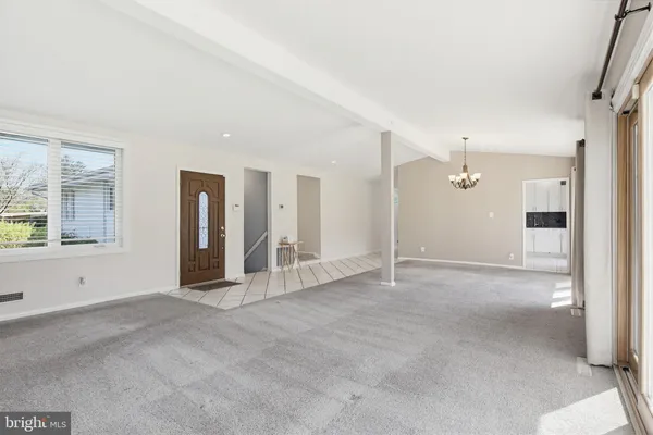 a view of an empty room