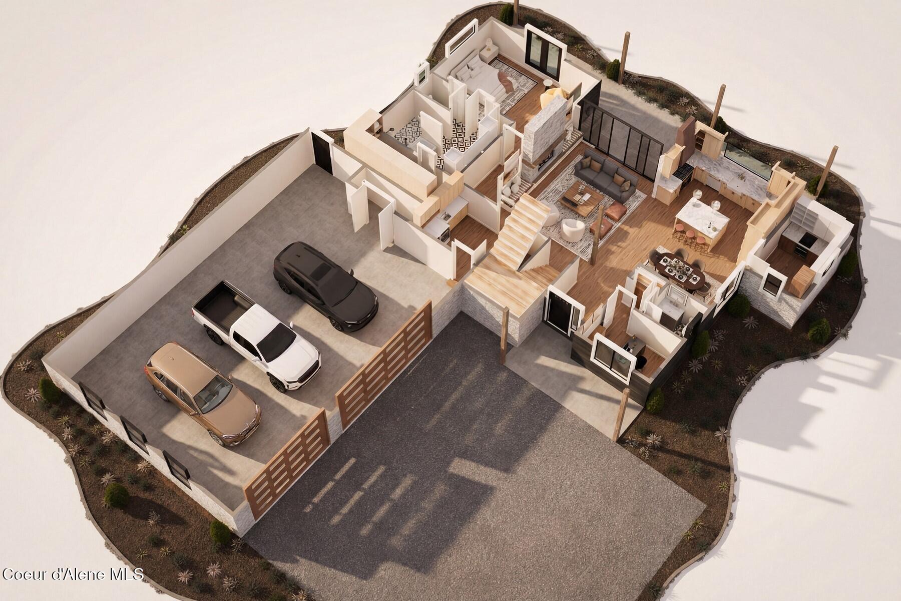 1 Leonard Loop Athol, ID 83801 - Photo 7 of 25 Open Living room to Kitchen