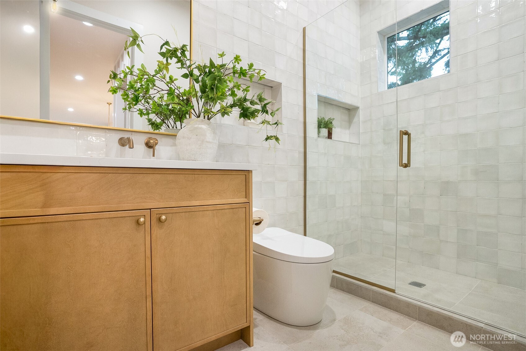 18607 104th Avenue Northeast, Unit B Bothell, WA 98011 - Photo 14 of 29 a bathroom with a shower and a sink